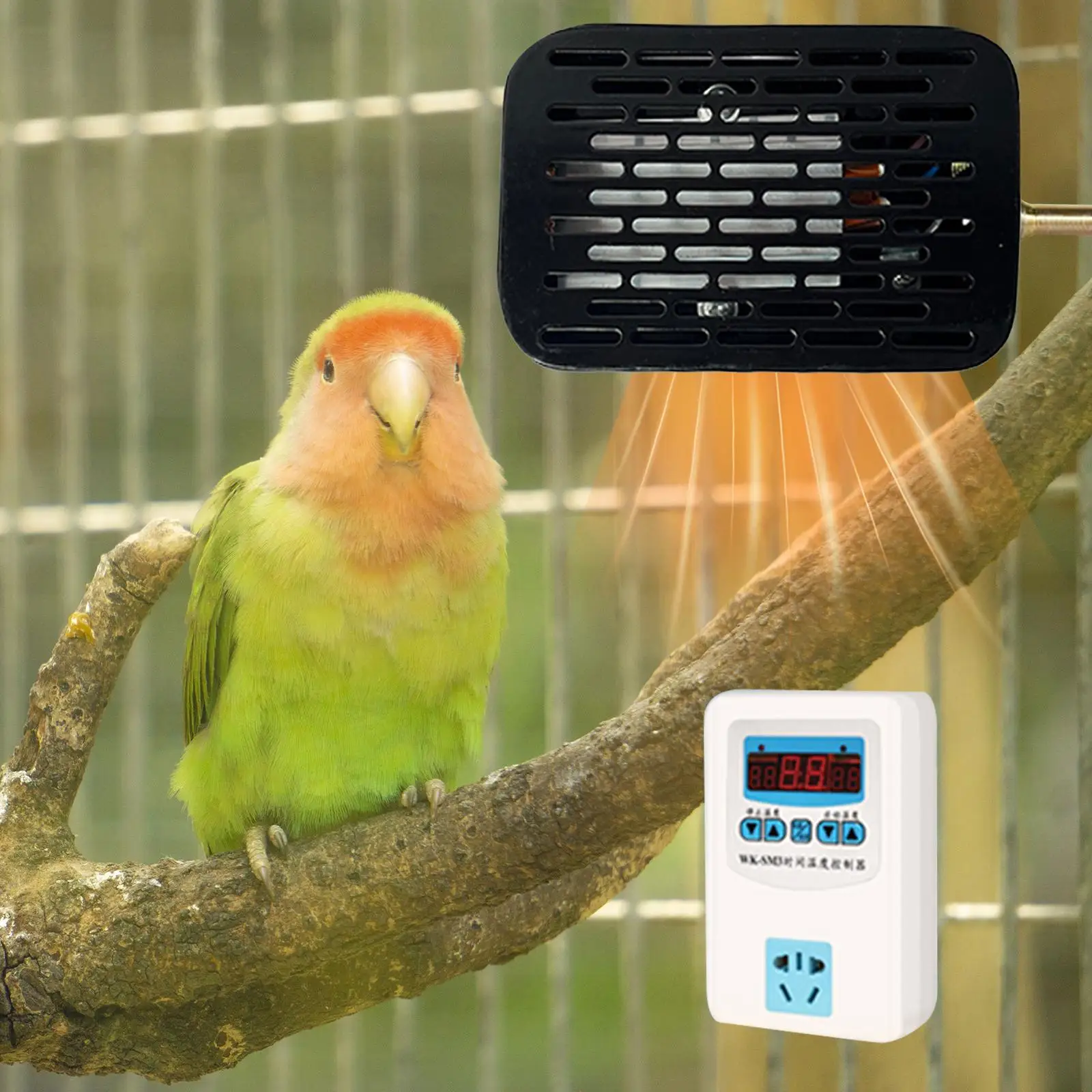 Bird Cage Heater with Anti Bite Rope Adjustable Temperature Bird Cage Heating Pad for Lizards Parrots Macaw Snake Small Birds Bird Cage Heater with Anti Bite Rope Adjustable Temperature Bird Cage Heating Pad for Lizards Parrots Macaw Snake Small Birds