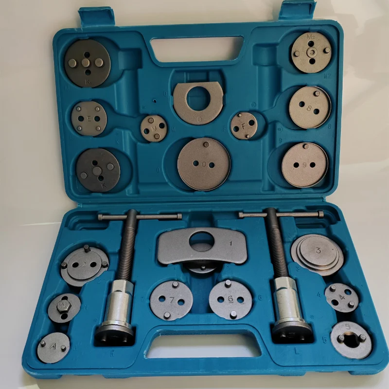 22 Pezzi Set Di Rimozione Pistone Freno Set Di Strumenti Per Rimozione Pistone Freno Kit Di Strumenti Pistone Strumenti Pinza Freno Per Strumento Di Sostituzione Disco E Adattatori 85891413 - 6