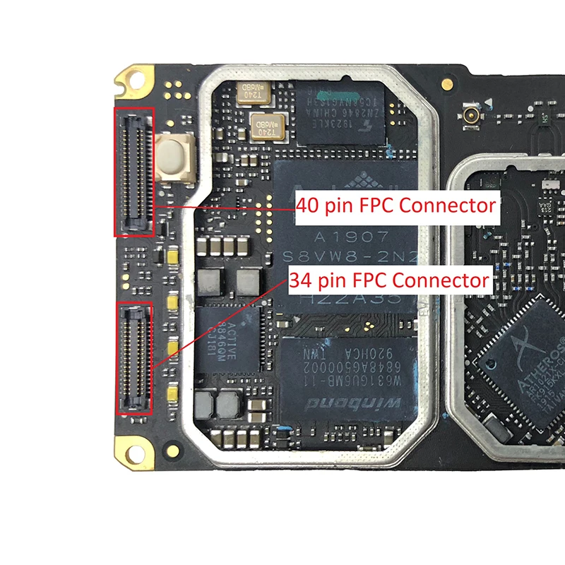 

2-10pcs 34pin 40pin Plug Port On Flex For Mavic Mini/Mini 2/Mini2 FPC Connector Slot On Motherboard