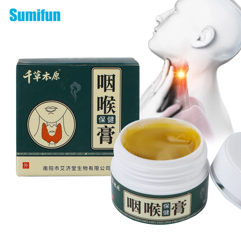 30g Sore Throat Cream Cough Cold Pharyngitis Medical Ointment Dry Itchy