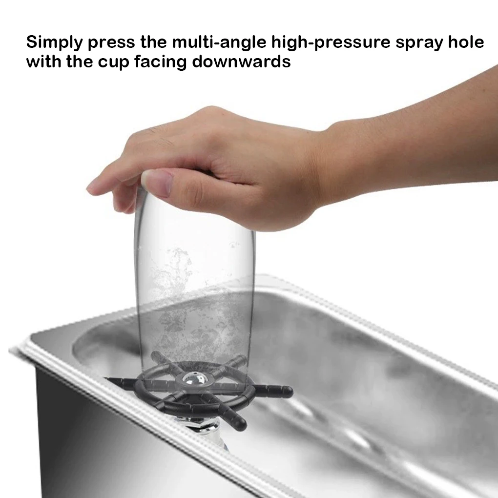 

Wine Glass Rinser Faucet Drink Cups Beverage Bottles Cleaning Tool