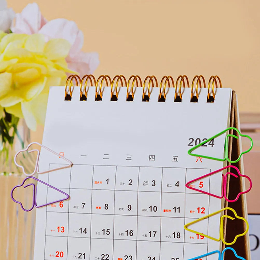 30Pcs 아이스크림 종이 클립 금속 귀여운 사무용품 책상용 재미있는 문구 용품 학교 홈 장식 북마크 참신함