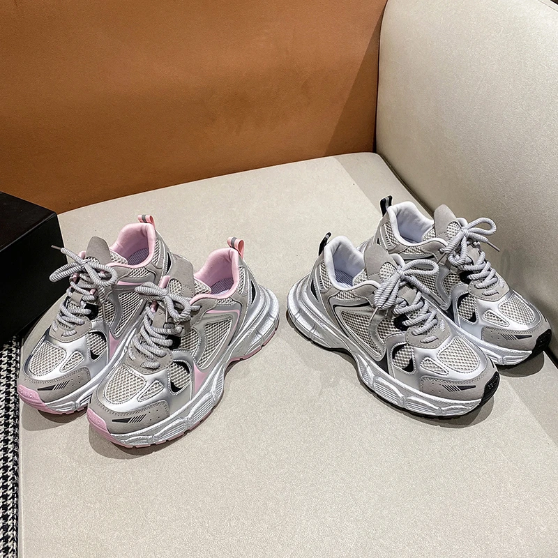 Four Seasons Dad Shoes Sports and Casual Women's Shoes womenshoes  channel shoes women  baskets femme compensées