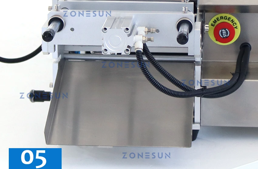 ZONESUN ZS-TB101 Máquina de etiquetar garrafas redondas de lado único/duplo com corrediça de descarga 