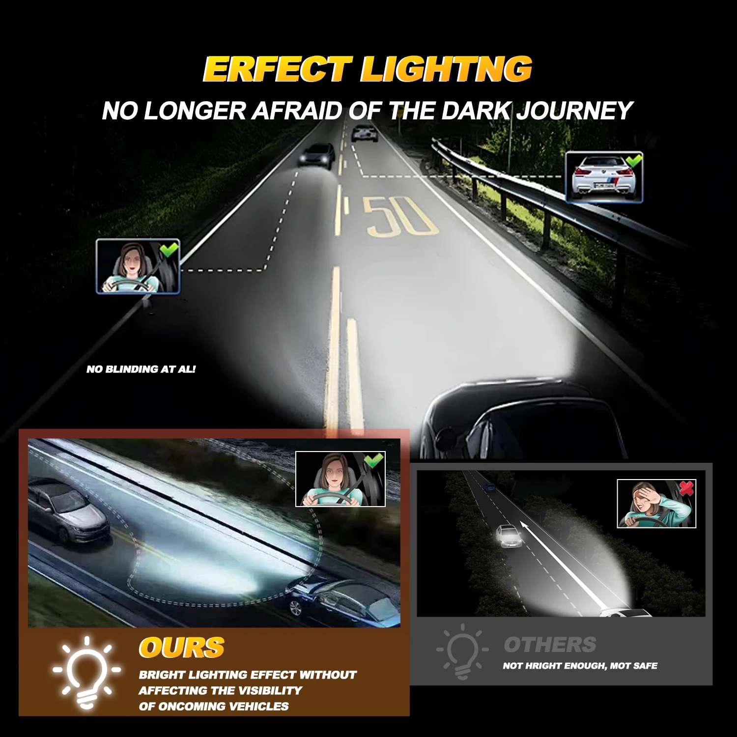 EAGLEVISION 자동차용 LED 헤드라이트 램프 전구 4500W 12v 24v HB3 HB4 9012 H1 H4 H7 H11 자동차 조명