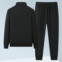 Décontracté athlétique pull pantalon à manches longues survêtements costume hommes Sport Cardigan col montant sweats pantalon de survêtement 2 pièces ensemble 4