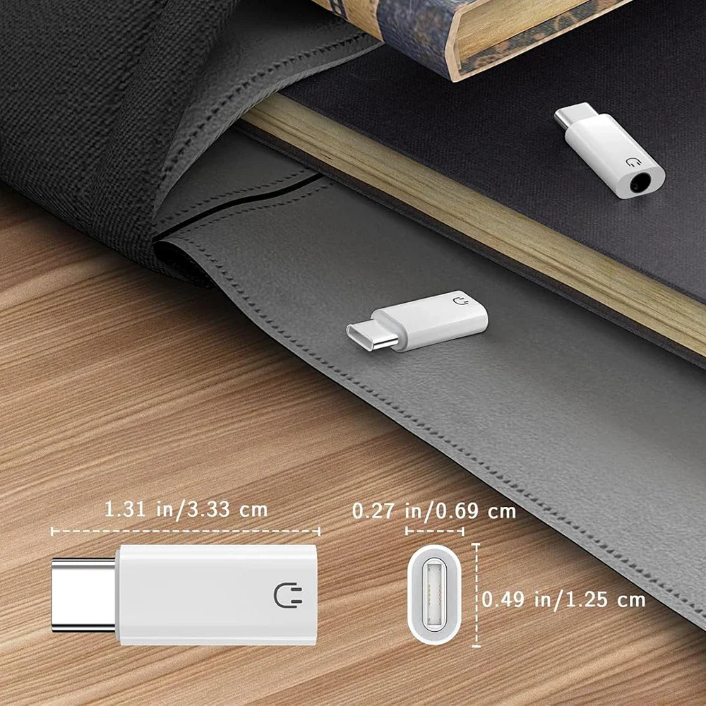 USB-C to 3.5mm Audio Headphone Adapter - High-Fidelity Sound Quality Adapter