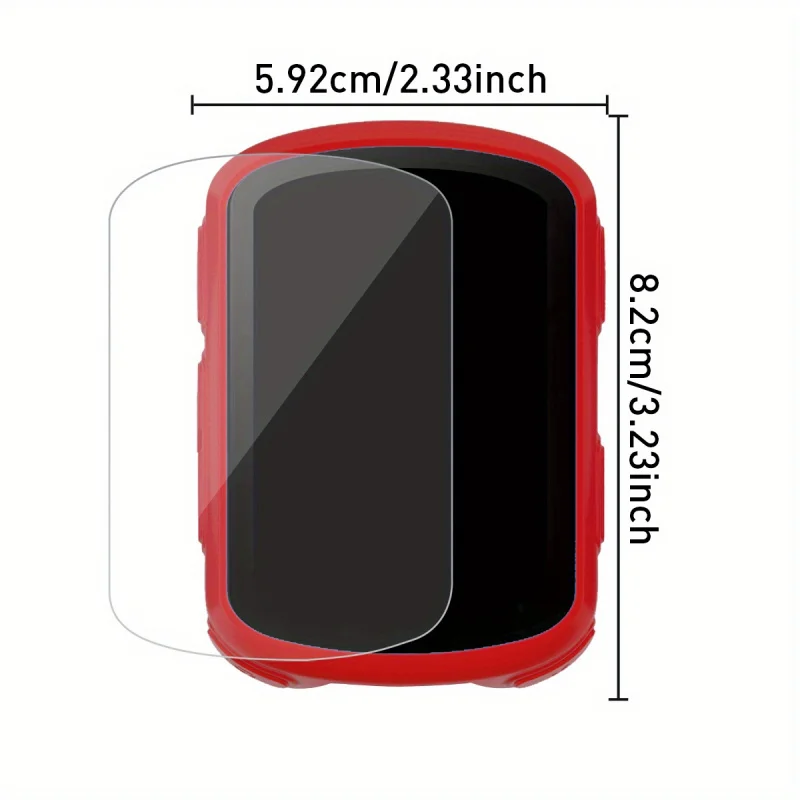 Silicone Screen Protector for Scratch & Impact Resistance with Button Protection for Cyclists