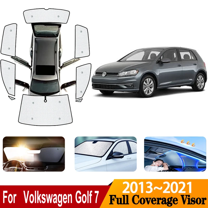 

Car Coverage Sunshades For Volkswagen Golf 7 VW Golf7 Mk7 5G 2013~2021 Sun Visor Sunscreen Window Sunshade Cover Car Accessories