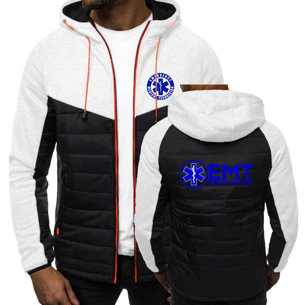 Cotton Padded Hooded Jacket for Men Autumn Winter