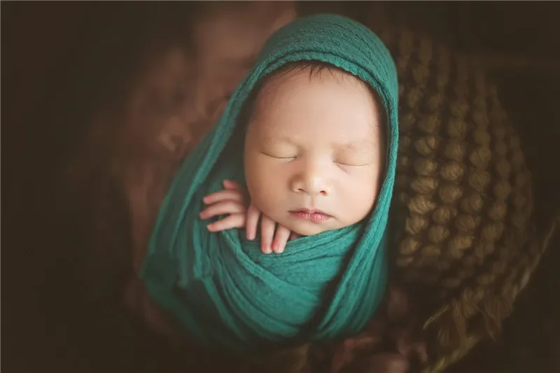 Newborn Photography Props Wrap Baby Blanket Soft Stretchable Cotton Swaddling Photography Backdrop Babies Accessories 6