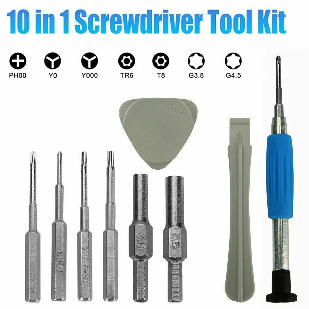 New For Nintendo Switch SNES N64 NES Wii Triwing Screwdriver Repair Tool Kit 10 in 1