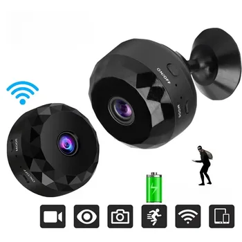 Mini 2.4G WiFi 170 Wide-angle CMOS Night Vision Motion Detection Weatherproof Family Security Camera with Memory Card Storage 1