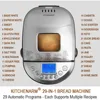 29-in-1 SMART Bread Machine with Gluten Free Setting 2LB 1.5LB 1LB Bread Maker Machine 2