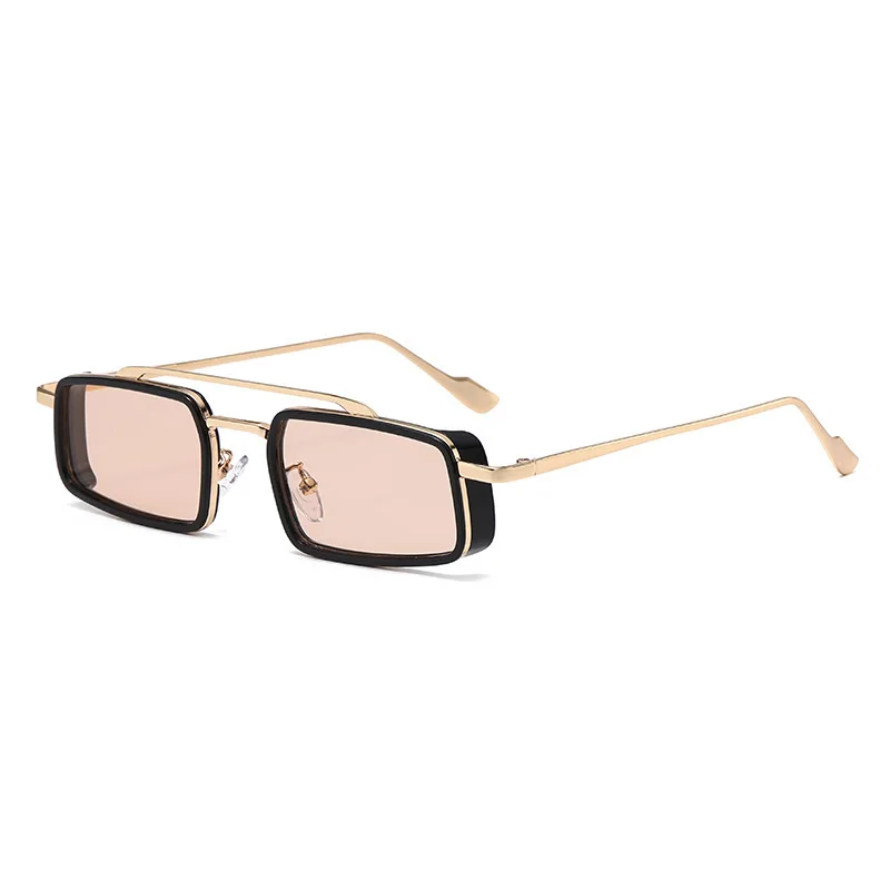Trendy Double-Rail UV-Resistant Small Frame Sunglasses - Fashionable & Business Style