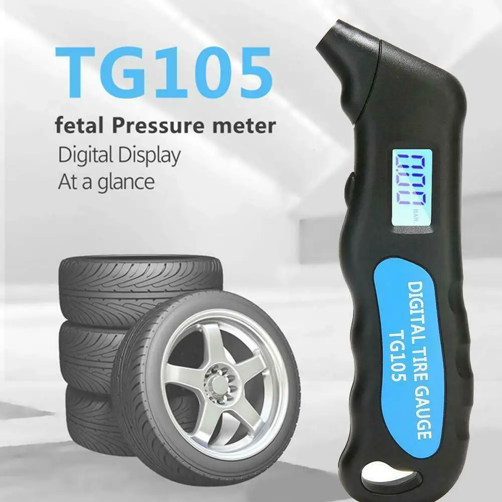 Манометр TG105, цифровой измеритель давления в шинах с ЖК дисплеем