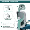 Office Computer Desk Chair, Gaming Chairs for Adults, High-Back Mesh Rolling Swivel Reclining Chairs with Wheels 5