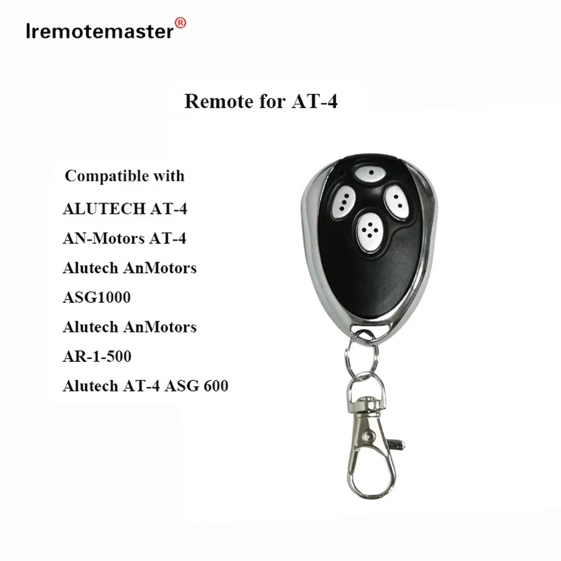 For Alutech AT-4 AR-1-500 AN-Motors AT-4 ASG1000 Remote Control 433.92MHz Rolling Code Gate Garage Door Remote Control 433mhz compatible alutech at 4 ar 1 500 an motors asg1000 remote control for gate 433mhz rolling code 4 channel garage door opener