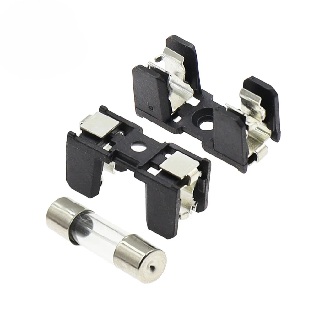 5PCS 5X20MM 유리 퓨즈 홀더 5*20 10A 250V SMD 보험 패널 마운트 퓨즈 홀더