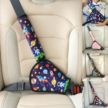 Cintura di sicurezza per bambini in auto, protezione per la spalla del seggiolino, ancoraggio, cintura di sicurezza, limitatore anti-schiacciamento del collo, protezione per la pancia