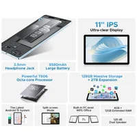 Global Version DOOGEE U11 Android 15 Tablet 11" Ultra-clear 90Hz Display 16GB(4+12) 128GB 8580mAh Battery Unisoc T606 octa-core 2