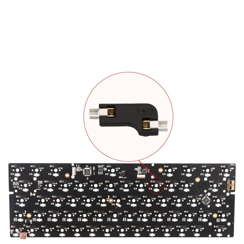 KAILH 핫 스왑 PCB 소켓, 체리 MX용 기계식 키보드 샤프트 체인저 칩, CPG1511 커넥터, 50 개, 100 개, 신제품