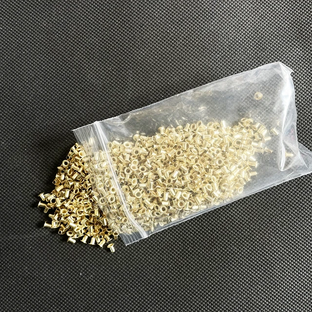 1100Db/80 G Sárgaréz Rézzel Bevont Szemlemez Szem A Méhkas Keret Huzalozásához Tartsa Meg Feszültség Leállító Huzalát - Image 2