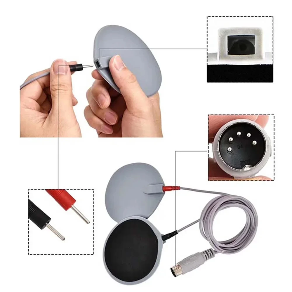 Máquina Eléctrica de estimulación muscular, aparato de masaje al vacío, moldeador corporal, calor infrarrojo, ondas rusas, EMS, 5