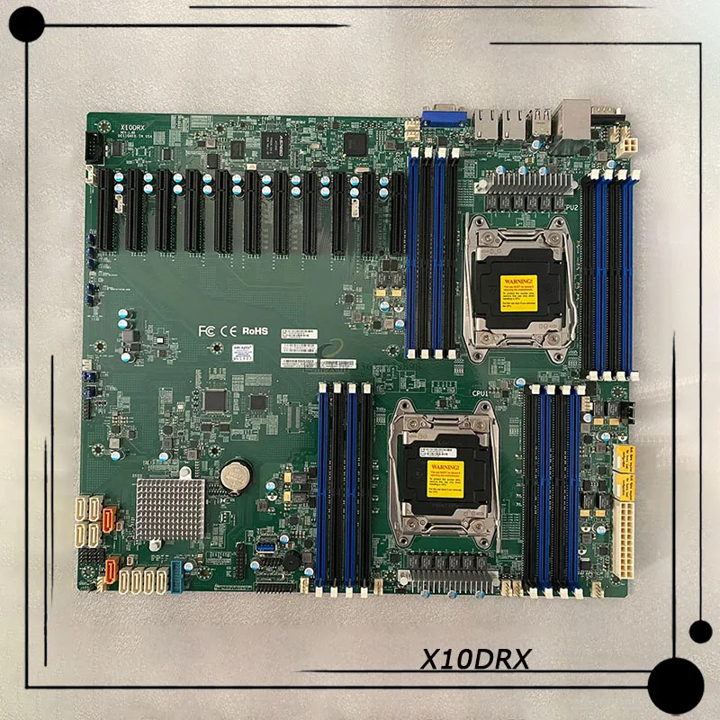 

X10DRX For Supermicro Server Motherboard LGA 2011 Intel C612 Support E5 2600 V3 V4 CPU DDR4 PCI-E 3.0 100% Tested Fast Ship