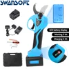 SWANSOFT Professional Cordless Electric Pruning Shears With 2PCS 16.8V 4Ah Lithium Battery 30mm Adjustable Cutting Diameter 3