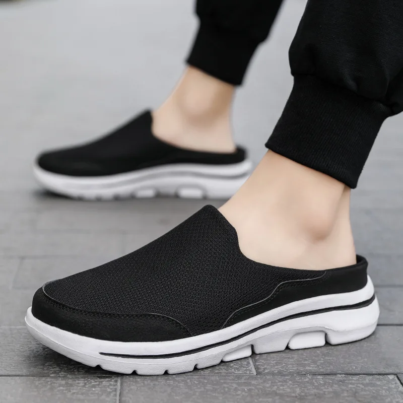 2023 Summer Mesh Men Home Slippers Men/women Casual Flat Beach Shoes Flip Flops Comfort Couple House Slippers Zapatillas Hombre