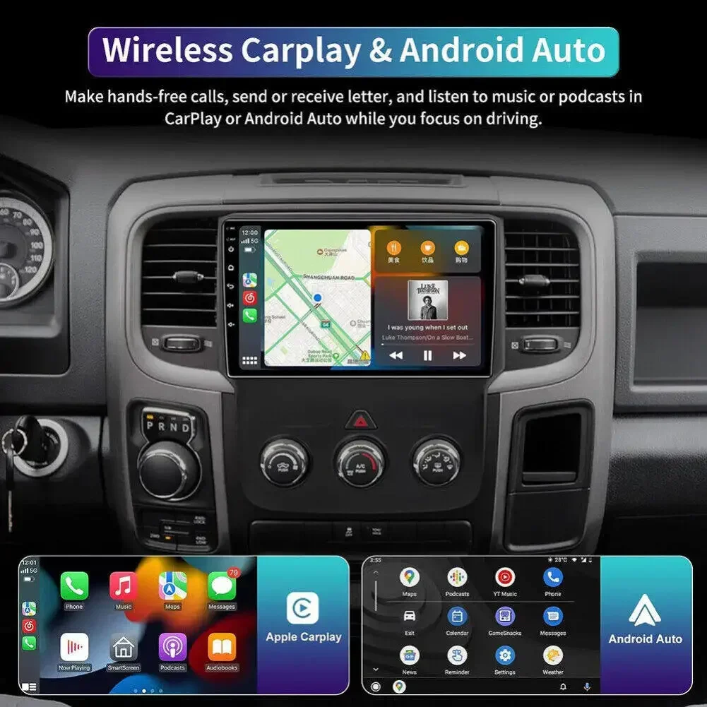 Dodge Ram Car Stereo Radio with Carplay Android Auto