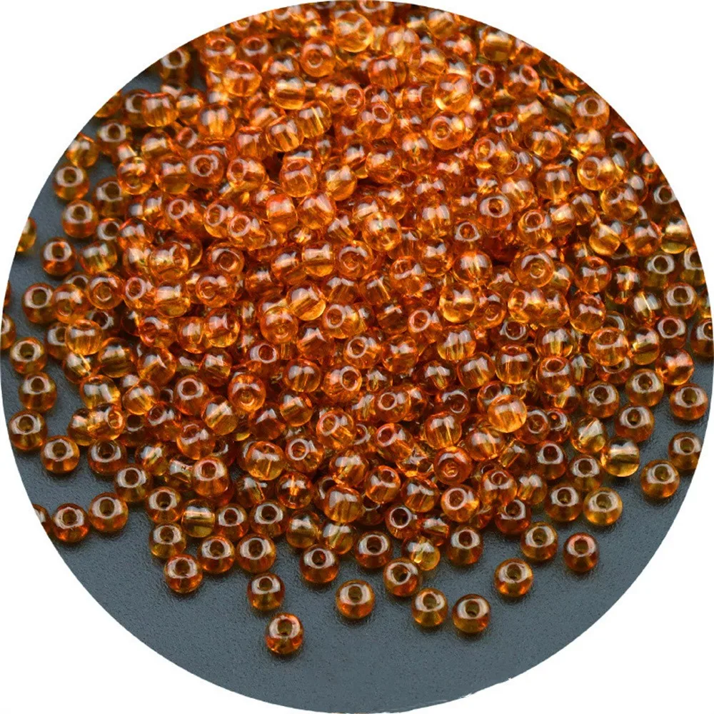Vibrant Oling Transparent Glass Seed Beads for DIY Jewelry and Accessories