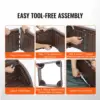 HDPE Sand Pit with 4 Corner Seating and Bottom Liner, Kids Sandbox for Outdoor Backyard, Beach, 
Park, Sandbox with Cover, 4