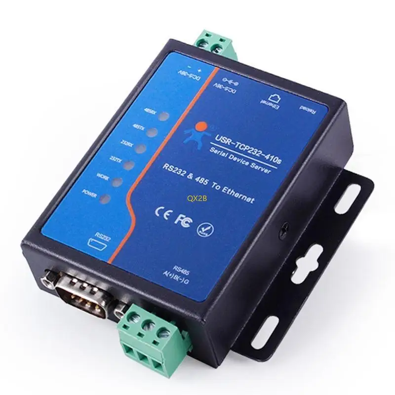 산업용 2 직렬 RS232/RS485 410s WIFI/이더넷 양방향 투명 전송 서버 Modbus