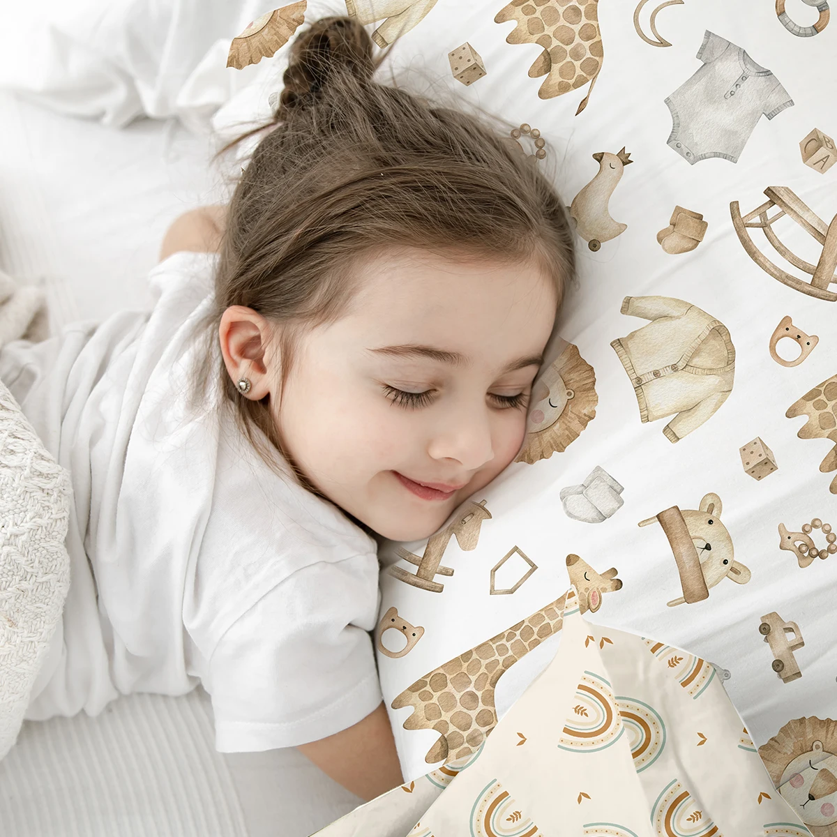 Elinfant 2PCS Baby Envelope Pillowcase For Kids ,Children Pillow Cases Soft Baby Pillow Cover Cushions Cover Home Decor