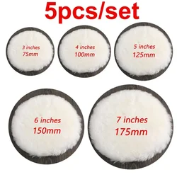 Multi-Size Polishing Kit with Pads and Wool Wheel for Car Waxing and Auto Paint Care (5pcs set)