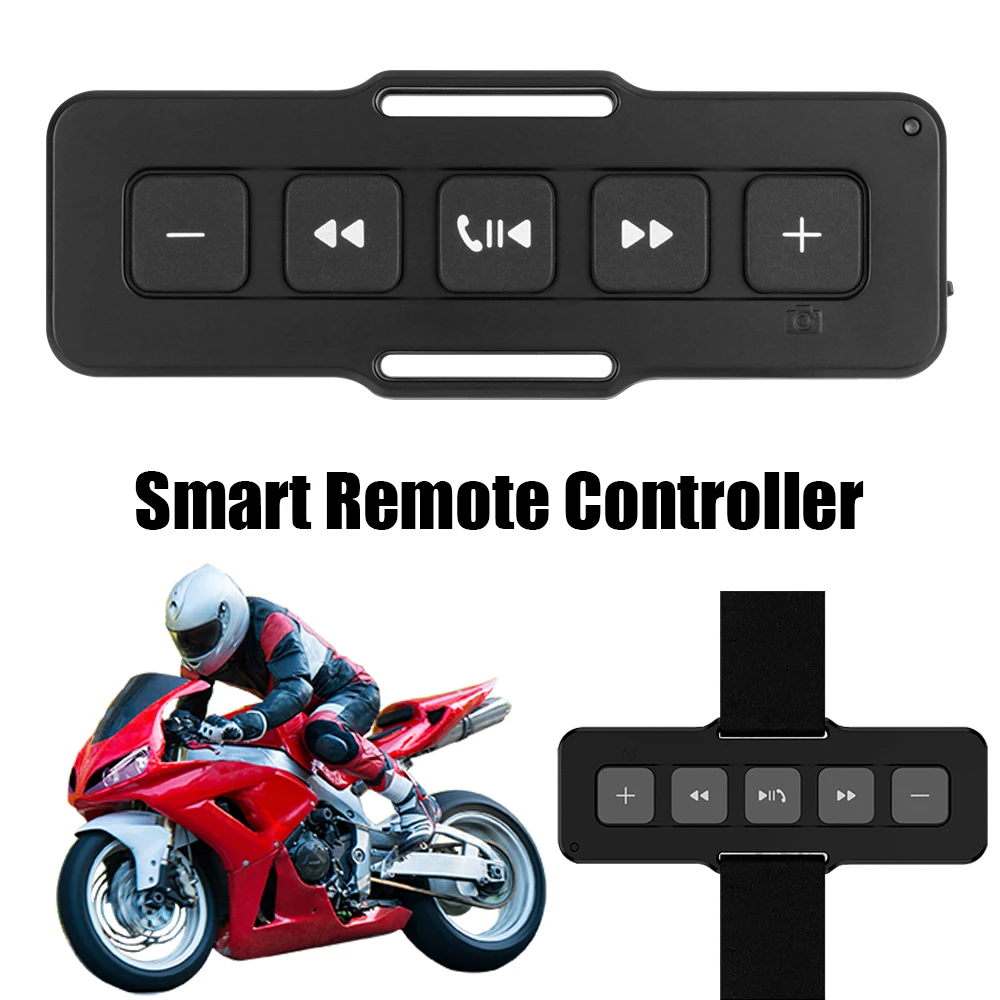 

Bluetooth 5.0 Motorcycle Remote Controller Hands-free Calls Wireless For Car Outdoor Sports Bike Handlebar Media Control