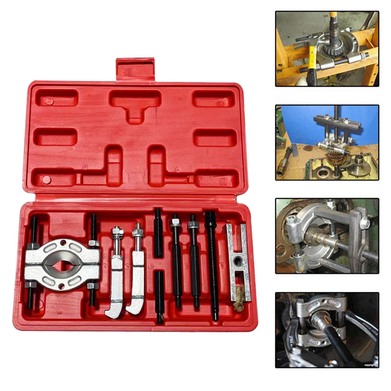 Car Repair Tool Portable Bearing Splitter Separator Puller Kit High Strength Metal Bearing Removal Tool Set With Box car trim removal tool