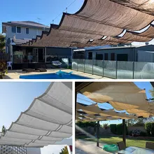 Larghezza 2M bianco/caffè/grigio/Beige colore telescopico parasole rete HDPE Anti-UV casa terrazza riparo per il sole piscina tenda da sole