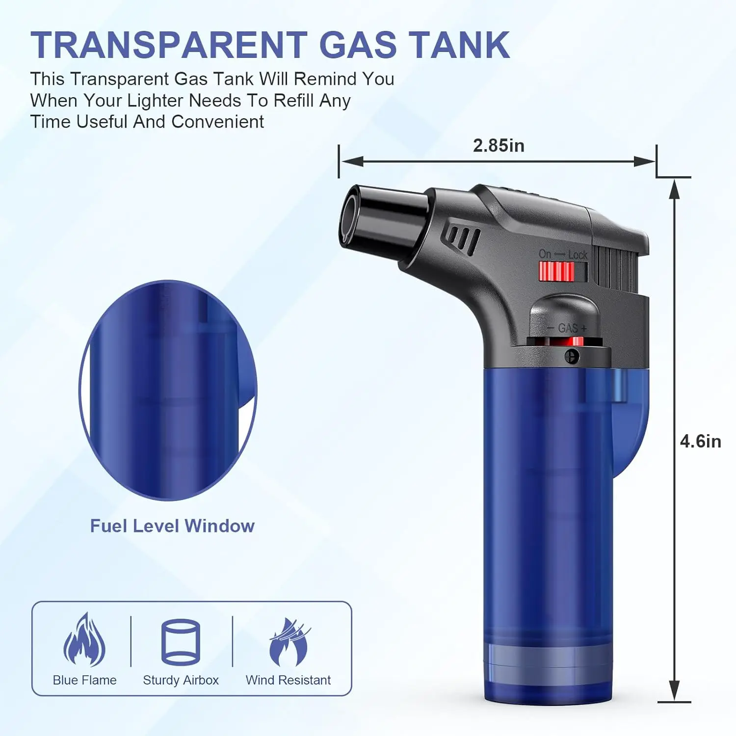 Windproof Metal Torch Jet Flame Lighter for Cigar Candle Fireplace Camping BBQ bbq lighter butane gas lighter cigarette lighter