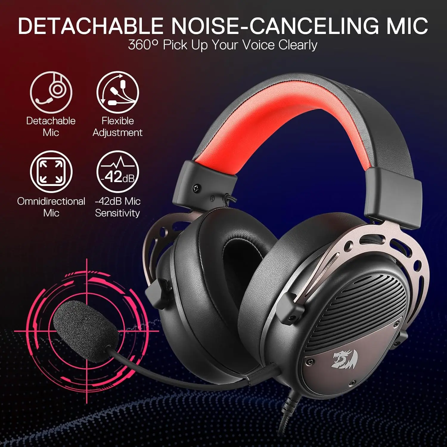 Redragon H730 USB Wired Gaming Headset thumbnail 3