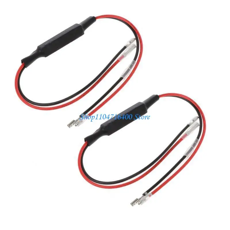 Y1gd 2Pcs 오토바이 LED 방향 지시등 시멘트 부하 저항 어댑터