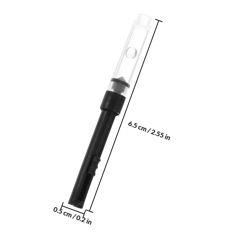 12Pcs 만년필 잉크 충전 도구 범용 3.4mm 피스톤 푸시풀 잉크 흡수기 교체 소형 휴대용 도구