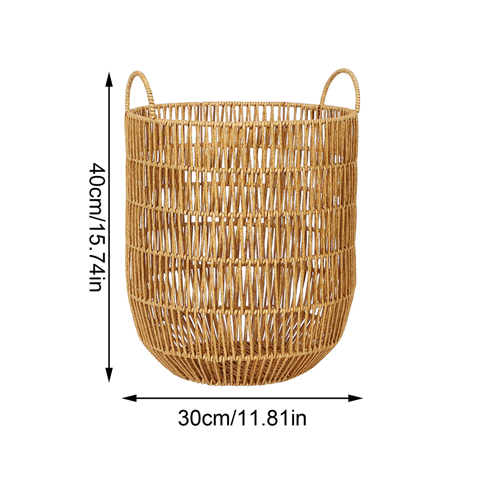Dirty Laundry Basket Laundry Basket Clothes Storage Basket Household Clothes Basket Imitation Rattan Woven Basket Dirty Clothes 6