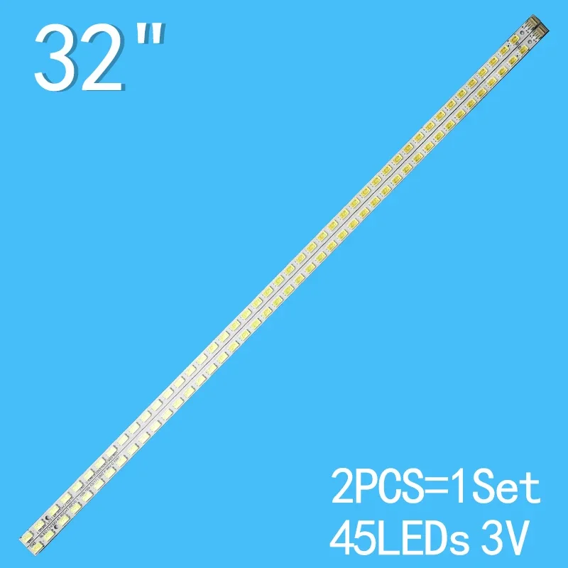 LED Backlight 45lamp SLED CHI320_45 LEFT RIGHT RSAG7.820.4223 RSA7.820.4225 For LED32K01 LED32K11G LED32K16 HE315DH-E for tv backlight bar 320b5102x9 c0030 hysl d e479275 1 30 1 5860145r 100%new left and right aluminium 100%new