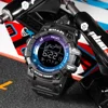 SMAEL 8082  multifunctional single display electronic watch electronic watch student sports large dial waterproof 3
