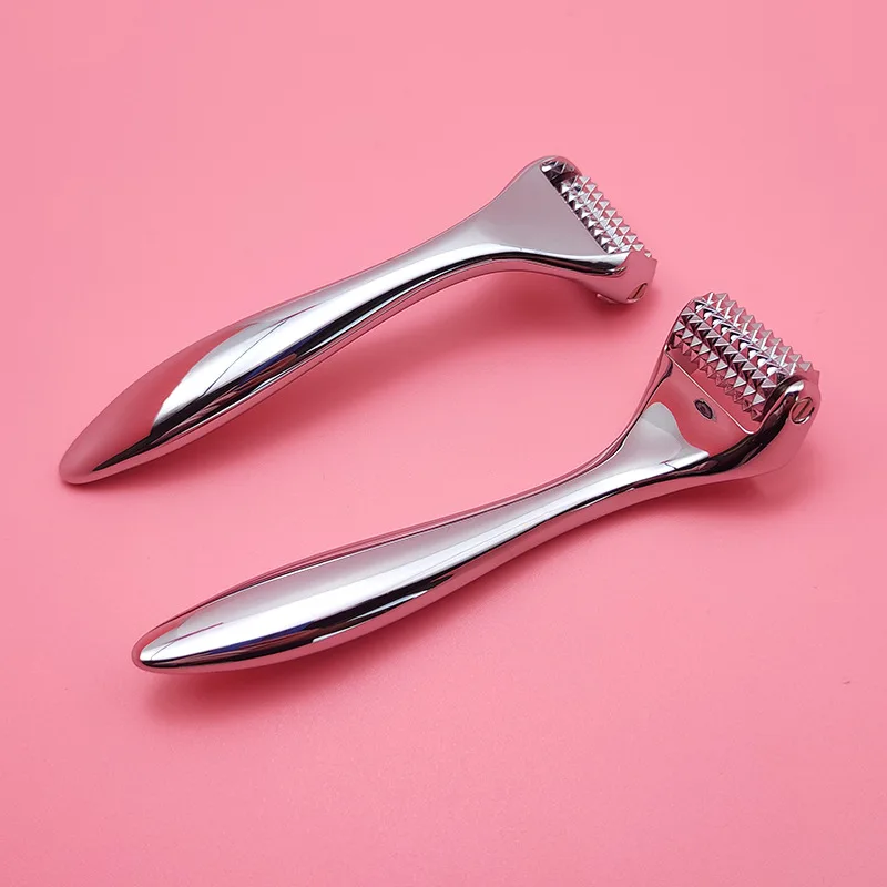 Roller Massager Face-lift Shaping Wolf Teeth Double Roller Type Acupuncture With Teeth Beauty Massage Stick Home Portable