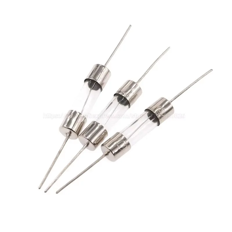 10PCS 5*20mm 250V F T F1A 2A 3A 4A 5A 6.3A 8A 10A 12A 15A 20A Amps Induction cooker Glass fuse With lead 5*20 6*30 fast acting car fuses