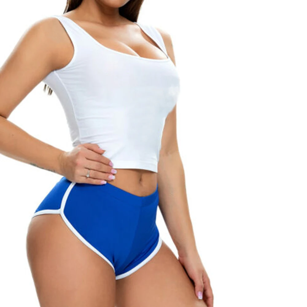

Sexy Women Sports Yoga Low Rise Shorts Fitness Running Workout Gym Hot Pants Plus Bottom Beach Pants Fashion Solid Ladies Shorts